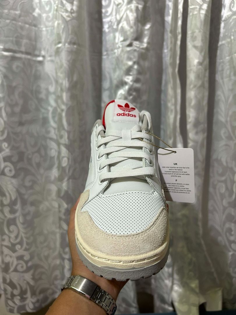 Adidas NY 90 GX4393 (Category: Sneakers) located in Iligan City. Submitted by mhrgb____ (Listing ID 1434859219, Image 3). Description: Adidas NY 90 sneakers Color: White with red accents Features: Suede toe cap, classic design Size: US 9.5 / EU 43 1/3 Includes: Original box Made in Indonesia Authentic sneakers 👟 | Nike • Adidas • Puma 📍 Iligan-based 💯 Quality pairs only 👉 Like our page on Facebook: Sole Mates Iligan.