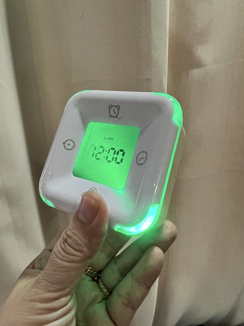 Affordable Mini Desk clock changing colors😍👌 1 (Category: Clocks) located in Malolos. Submitted by afford.japan (Listing ID 1434892389, Image 2). Description: Affordable Mini Desk clock changing colors😍👌 1.