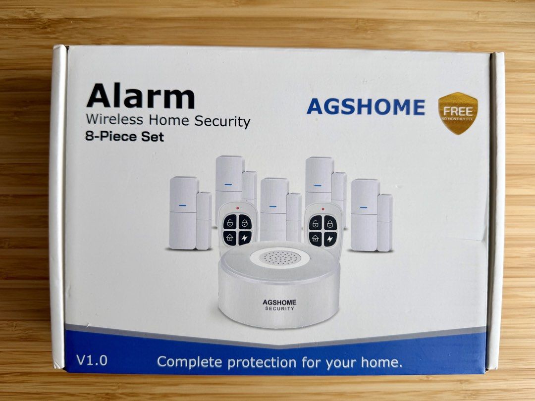 AGSHOME Wireless Home Security 8-Piece Set