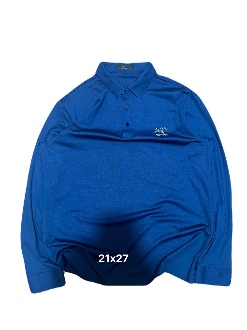 Arc'teryx Long Sleeve Polo Shirt (Category: Tshirts & Polo Shirts ) located in Santiago. Submitted by bakithrift (Listing ID 1434965043, Image 1). Description: - Arc'teryx long-sleeved polo shirt - Classic collar and three-button placket - Features the Arc'teryx logo - Color: Blue - Condition: Good.