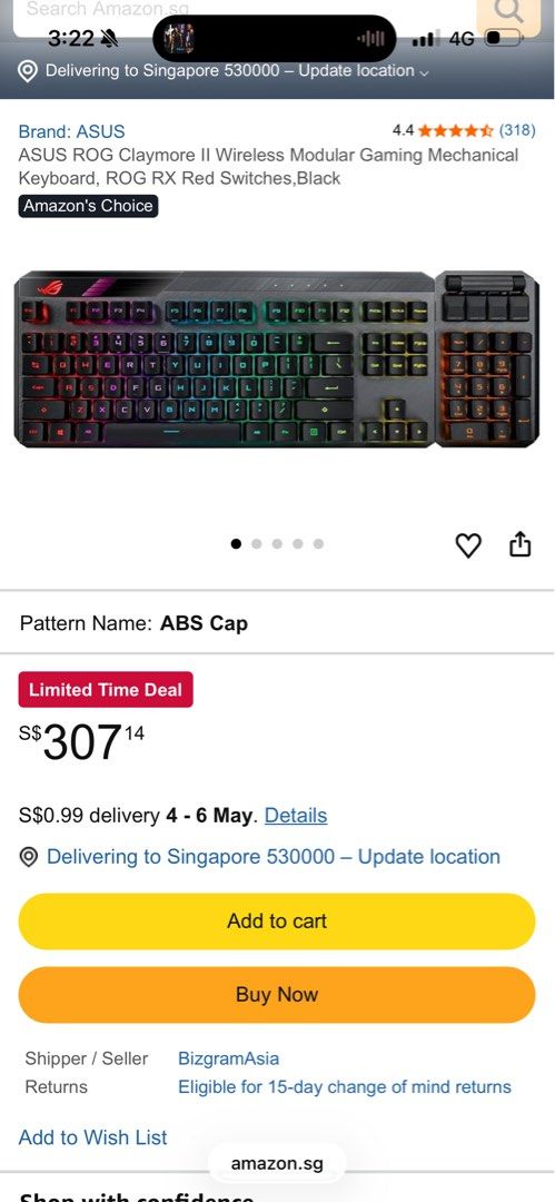 ASUS ROG Claymore II Wireless Mechanical Keyboard439549011418173440