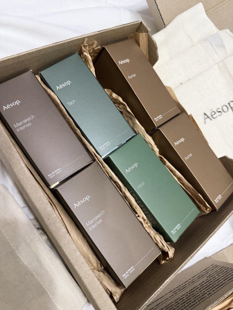 Authentic Aesop perfumes & hand balms 20% discount (Category: Fragrance & Deodorants) located in Las Pinas. Submitted by arrozal.marknoel (Listing ID 1434893677, Image 1). Description: ON HAND ❗️ Authentic Aesop luxury perfumes & hand balms Direct from Aesop Australia stores 💯 Guaranteed Authentic 20% discount from the SRP (₱ price) FRAGRANCES Hwyl EDP 50ml(8,400)- 6,720 Tacit EDP 50ml(P8,400)- 6,720 Vivere EDP 50ml(P8,400)- 6,720 Tacit EDP 50ml