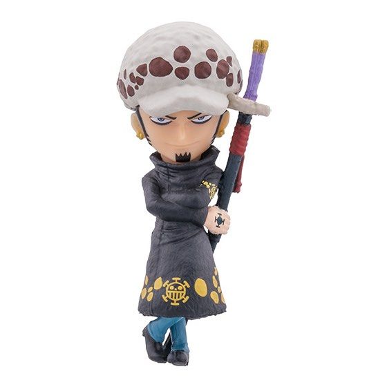 Bandai Gashapon One Piece Trafalgar Law Figure (Category: Figurines & Statues) located in Makati City. Submitted by hyperdrive_mnl (Listing ID 1434939088, Image 1). Description: - Bandai One Piece Trafalgar Law figure. - From the One Piece capsule toy series. - Comes in original capsule. - Features Trafalgar Law with his sword. - Includes a display stand. - Part of the One Piece Vol. 01 collection..