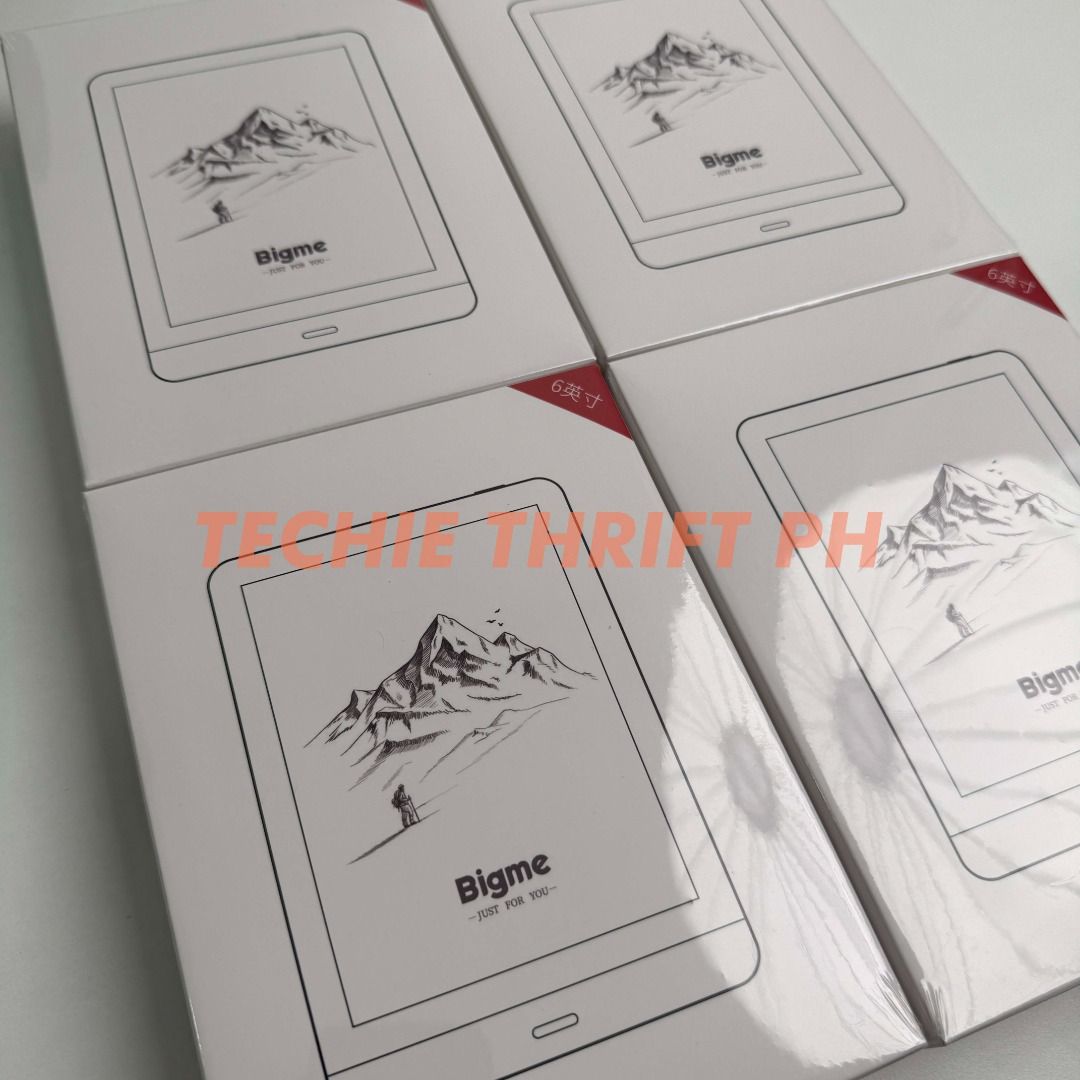 Bigme Read Android eReader 64GB BRAND NEW (Category: E-Readers) located in Quezon City. Submitted by jerreyess (Listing ID 1434919824, Image 3). Description: Bigme Read Android eReader 64GB BRAND NEW ON HAND ✨ BRAND NEW AND SEALED 💯 AUTHENTIC FEATURES: ✔️6" Black and White E Ink Screen, 212PPI ✔️1GB + 64GB Large Storage ✔️Ultra-Thin 5mm, weighs 170g ✔️USB Type-C Connectivity ✔️1300 mAh battery ✔️Quad-Core 1.8Ghz CPU for Snappy Response ✔️Install