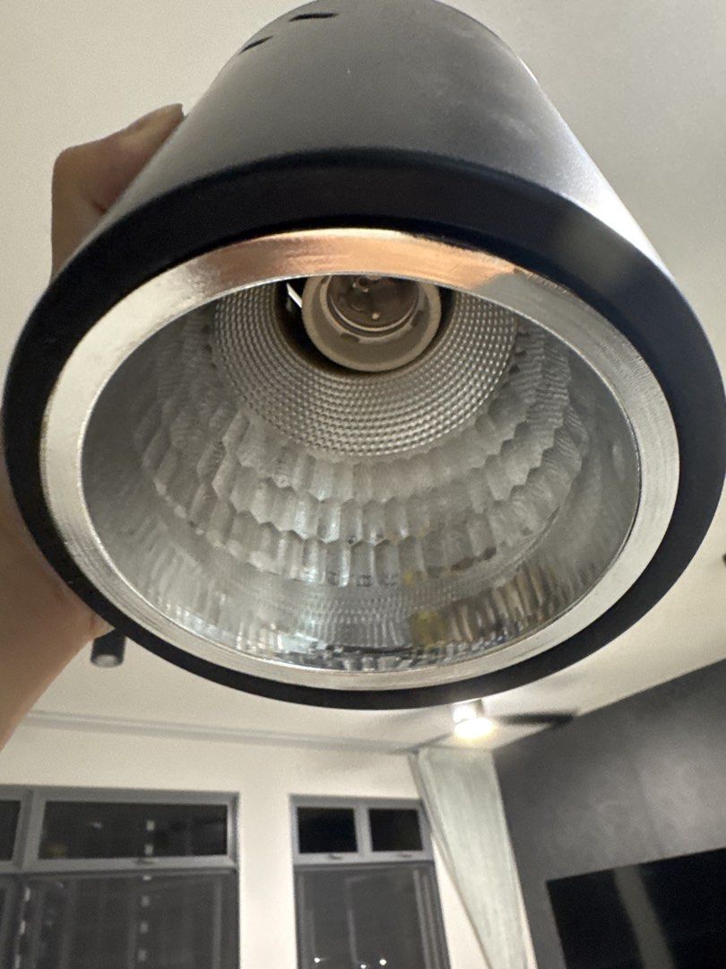 Black downlight fixture