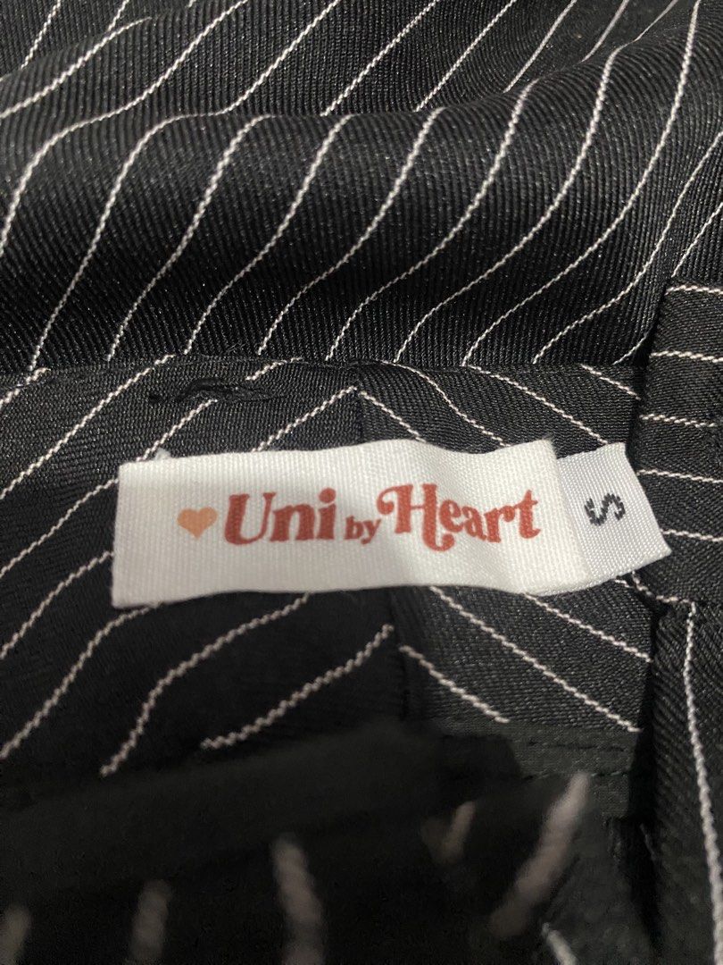 [BNEW & FIXED] Unibyheart Striped Pants (Category: Other Bottoms) located in Cabuyao City. Submitted by dappledbluelight (Listing ID 1434987378, Image 3). Description: - Bnew - Rfs: too long on me (hence, no ww pic) - No issues upon checking - Size S: Waist 64-70, Length 97, Hips 94 (CM) - Bought in Vietnam ₱155 + sf Mod: J&T, Lalamove, LBC Mop: Gcash.