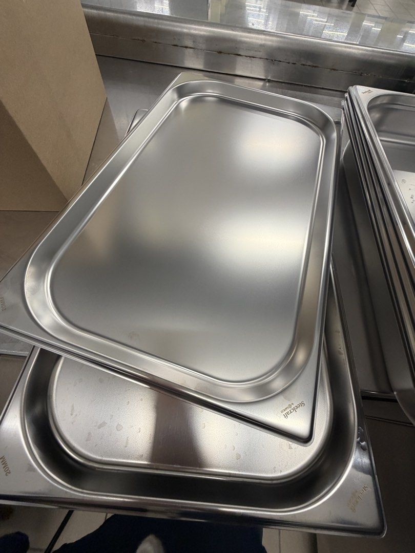 Brand New Stainless Steel GN 1/1 Pans
