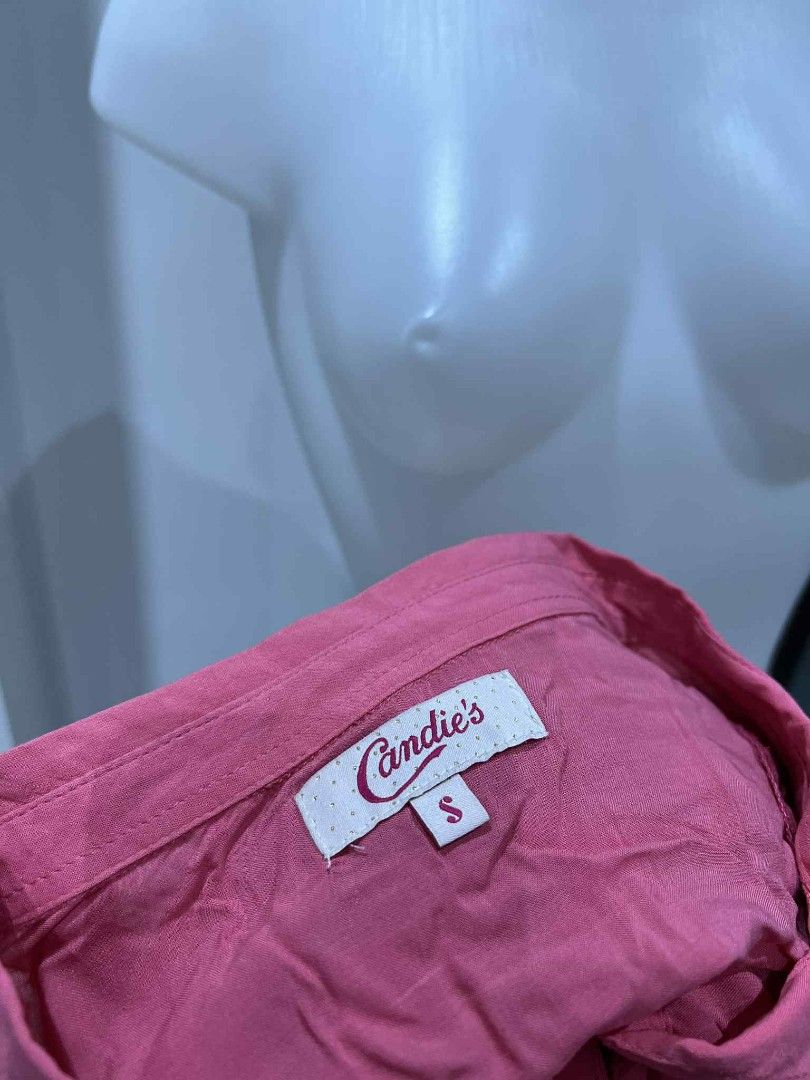 Candie's Pink Blouse - Size S (Category: Blouses) located in Manila. Submitted by declutter1202 (Listing ID 1434905542, Image 2). Description: loc: binondo manila.