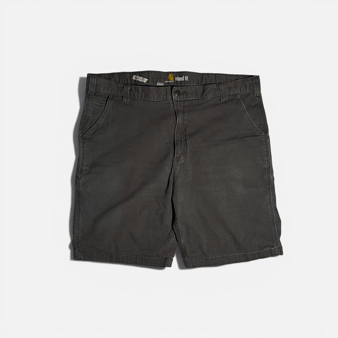 Carhartt Relaxed fit Charcoal grey (Category: Shorts) located in General Santos City (Dadiangas). Submitted by theyear2000z (Listing ID 1434862011, Image 2). Description: Dimes: 42x24 (for big boys) -Sign of usage -Good fade .