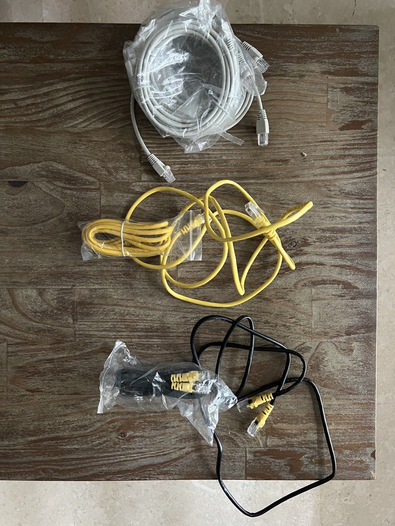 Cat 5e Ethernet of various lengths