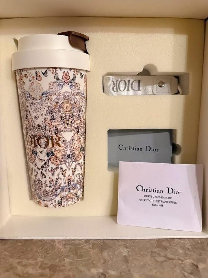 Christian Dior Tumbler with Accessories