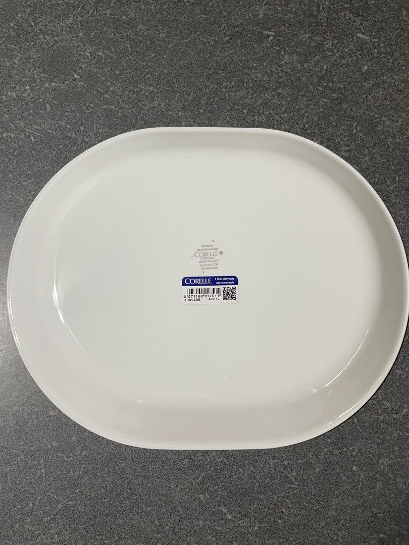 Corelle Blue Floral Oval Platter494450304090777601