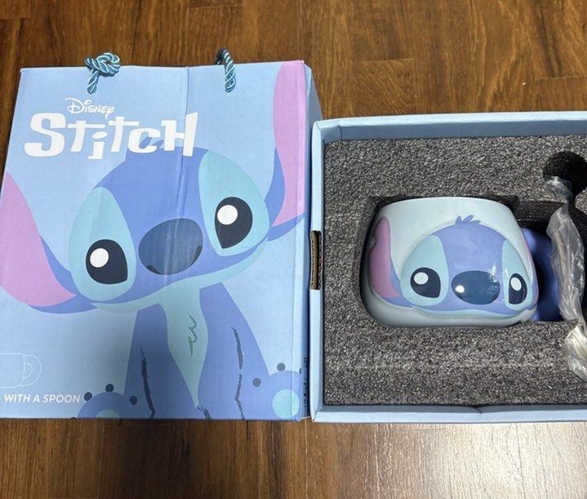 Disney Stitch Mug with Spoon