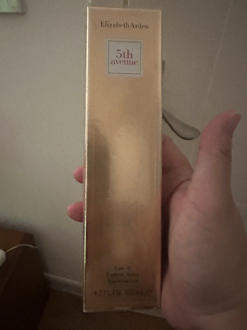 Elizabeth Arden 5th Avenue Eau de Parfum Spray (Category: Fragrance & Deodorants) located in Manila. Submitted by qualitypreluvd (Listing ID 1434944878, Image 1). Description: - Elizabeth Arden 5th Avenue Eau de Parfum Spray - 125ml bottle - New, in original packaging - Gold box - Eau de Parfum Spray - Bought it in HK.