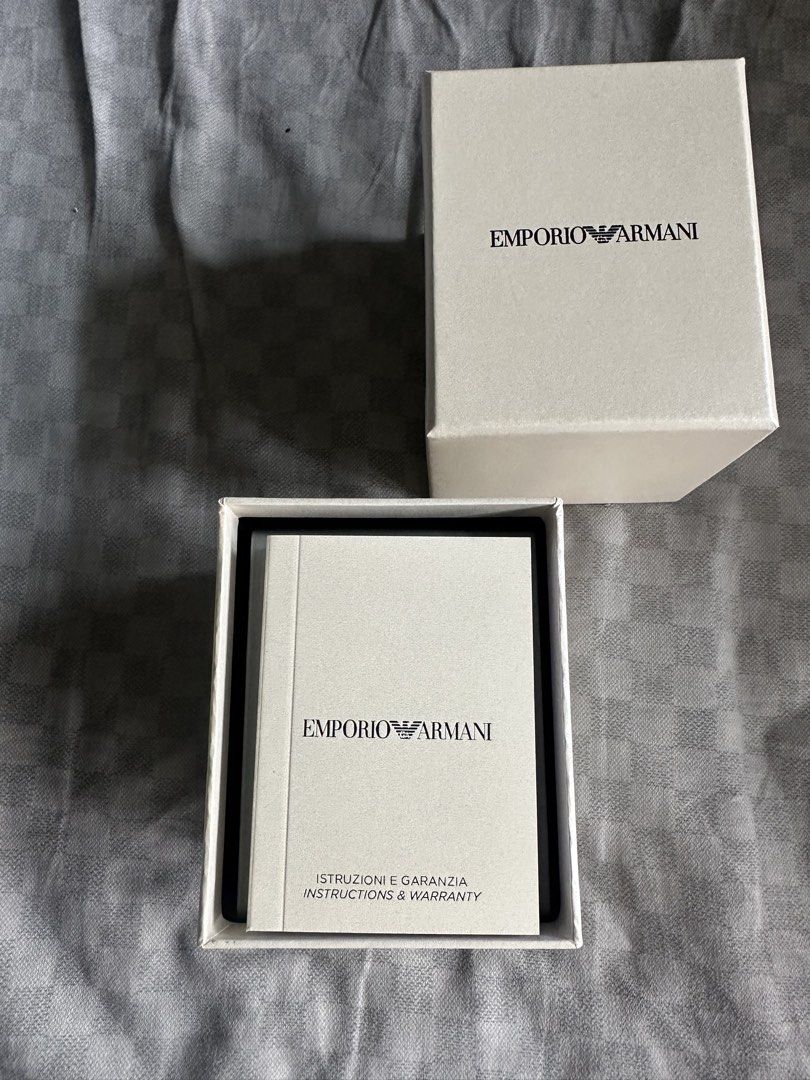 Emporio Armani Watch AR5983 (Category: Men's Watches) located in Quezon City. Submitted by stingray3187 (Listing ID 1434813338, Image 3). Description: Original Emporio Armani watch AR5983 Team Italia Chronograph Watch Steel (Limited Edition) Brand new and sealed Never been worn Complete with Box and certificate and manual Reason: Need funds for emergency Price: Php 13,500 Loc: Quezon City Pwede din po ipalalamove sa malalayo .