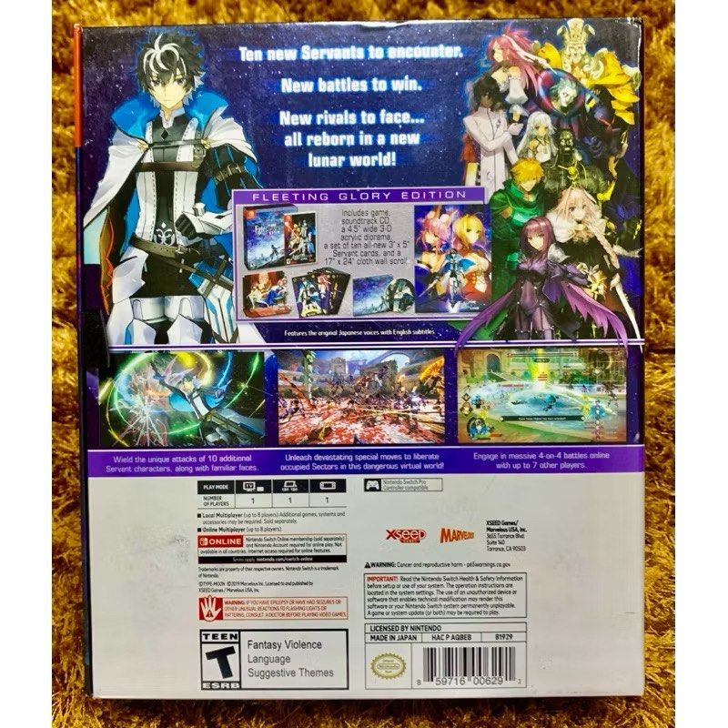 Fate/EXTELLA LINK – Fleeting Glory Edition Nintendo Switch | LIMITED EDITION (Category: Nintendo) located in General Trias. Submitted by miggys_booth (Listing ID 1434945656, Image 3). Description: 🗡️ Fate/EXTELLA LINK – Fleeting Glory Edition Nintendo Switch | LIMITED EDITION 💎 One of the rarest Fate titles on Switch — and we've got it! Choose your condition: 🔵 USED – Opened, Complete - P4195 Complete with all original contents: - Nintendo Swi
