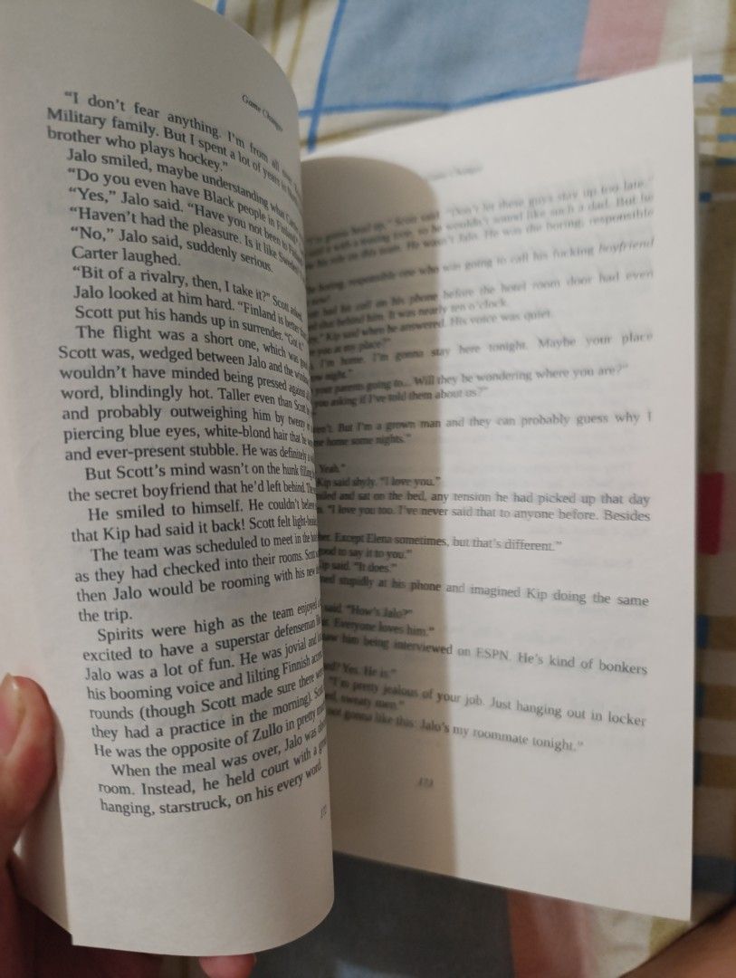 FS Game changer by Rachel Reid (Category: Storybooks) located in Tarlac. Submitted by mirzchenz (Listing ID 1434932544, Image 3). Description: - 'Game Changer' by Rachel Reid - first book of heated rivalry - not official - read it once rfs: done with it mop: gcash loc: tarlac province (capas) meet up or jnt .