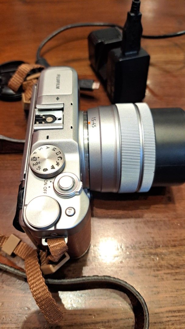 Fujifilm X-A5 Mirrorless Camera with Lens (Category: Cameras) located in Puerto Princesa. Submitted by nayr1108 (Listing ID 1434860435, Image 2). Description: - Fujifilm X-A5 mirrorless camera - Includes 15-45mm lens - Silver body with brown strap - Charger included - Fully functional with dials and buttons - Ready for immediate use -Lady owned camera -box is misplaced -Orig price 33k -Battery and lens covers all stock -Reason for selling--eXtra 