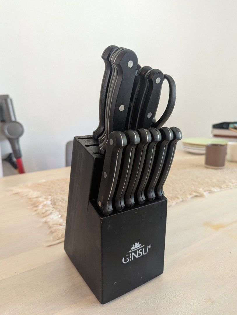 Ginsu Knife Set with Block439503775418951680