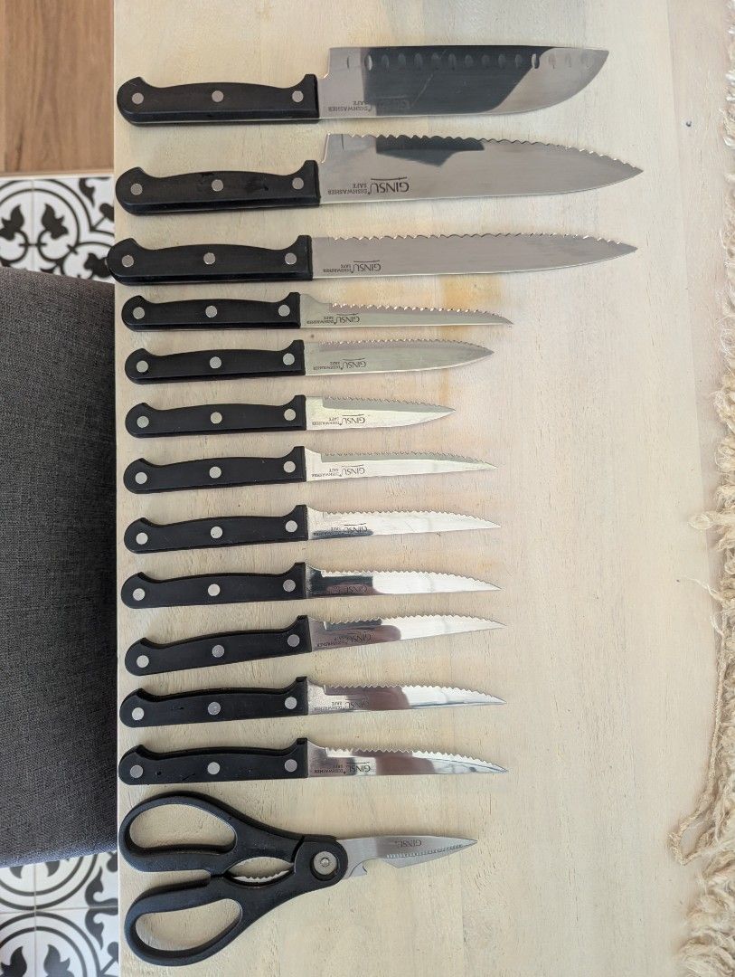 Ginsu Knife Set with Block439503775418951681