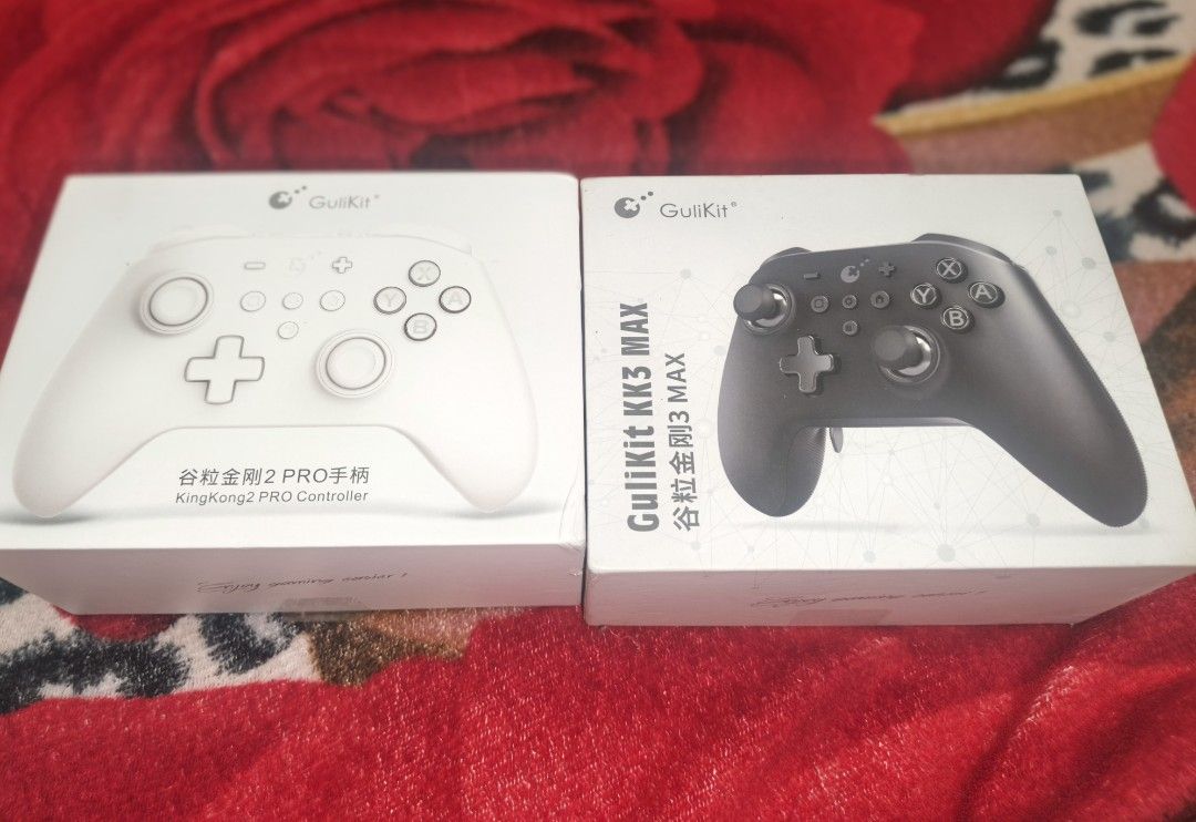 Gulikit Kingkong Pro Controller and KK3 Max (Category: Controllers) located in Manila. Submitted by shinomag56177 (Listing ID 1434991015, Image 1). Description: KK3 Max Controller (Black) available KK2 Pro SOLD Include original boxes and all accessories. Accessories include extra button caps and charging cables. SUPER GOOD CONDITION Nego.