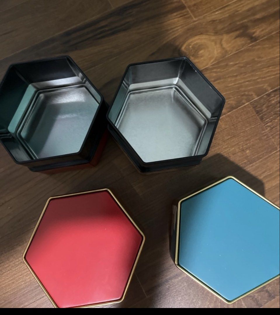 Hexagonal Decorative Boxes  (2 pcs)439598951894231041