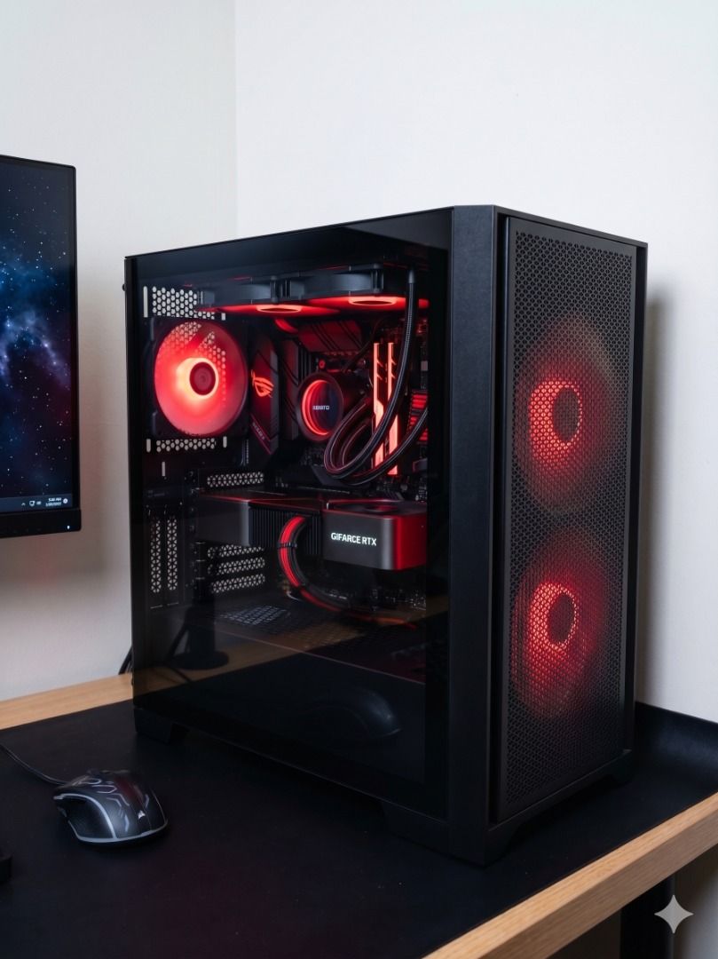 High End Gaming PC GeForce RTX 3060 Ryzen 5 Computer
