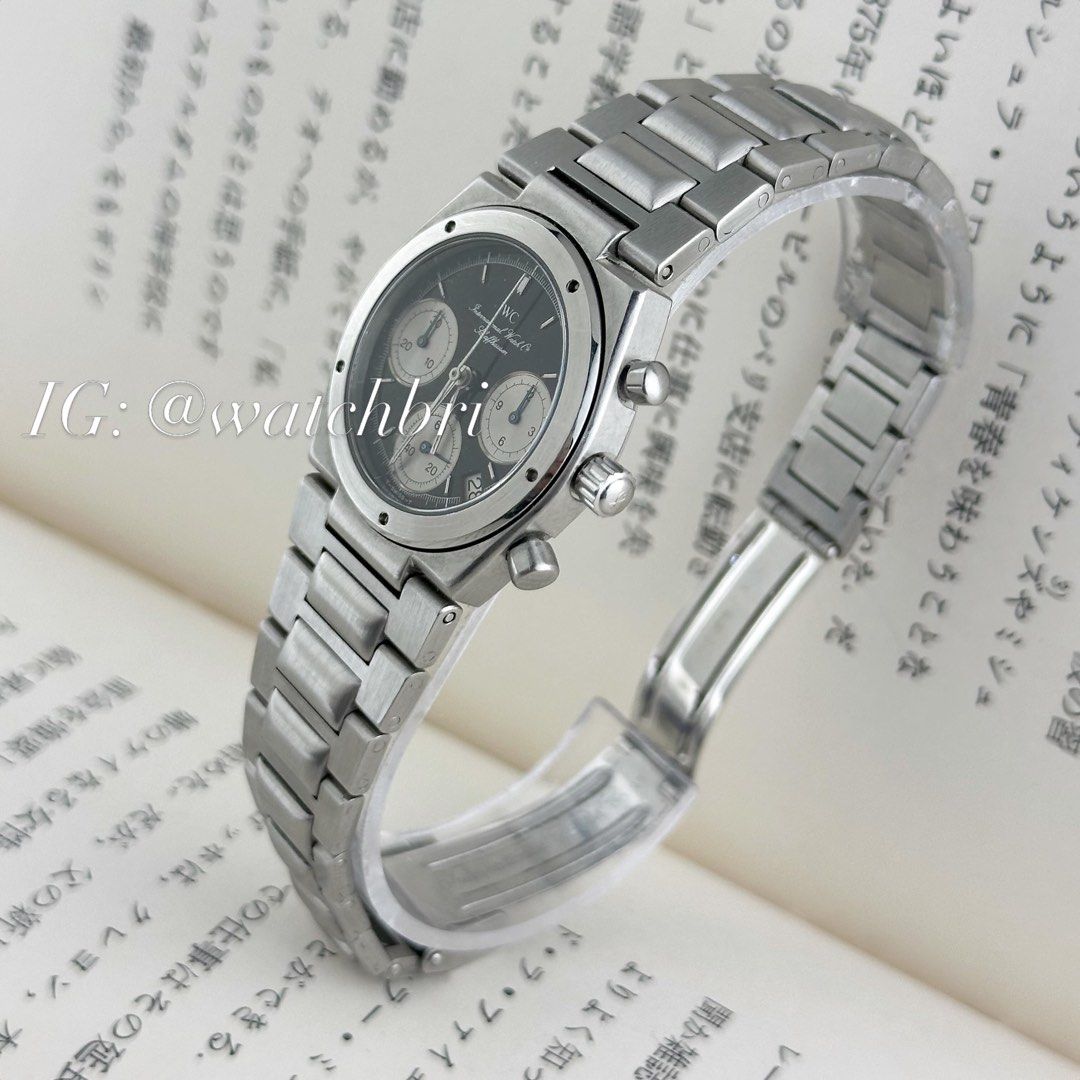 IWC Da Vinci Chronograph Watch (Category: Luxury Watches) located in Manila. Submitted by lugs.to.lugs (Listing ID 1434989070, Image 3). Description: Available for Sale Rare IWC Lady Ingenieur Chronograph - Ref. 3733 - 30mm Steel Case - Quartz Movement, Cal. 630 - Reversed Panda Dial - Steel bracelet can dir up to 6.5 inches wrist. - Replacement restart pusher - Unit Only Meetips can be arranged.