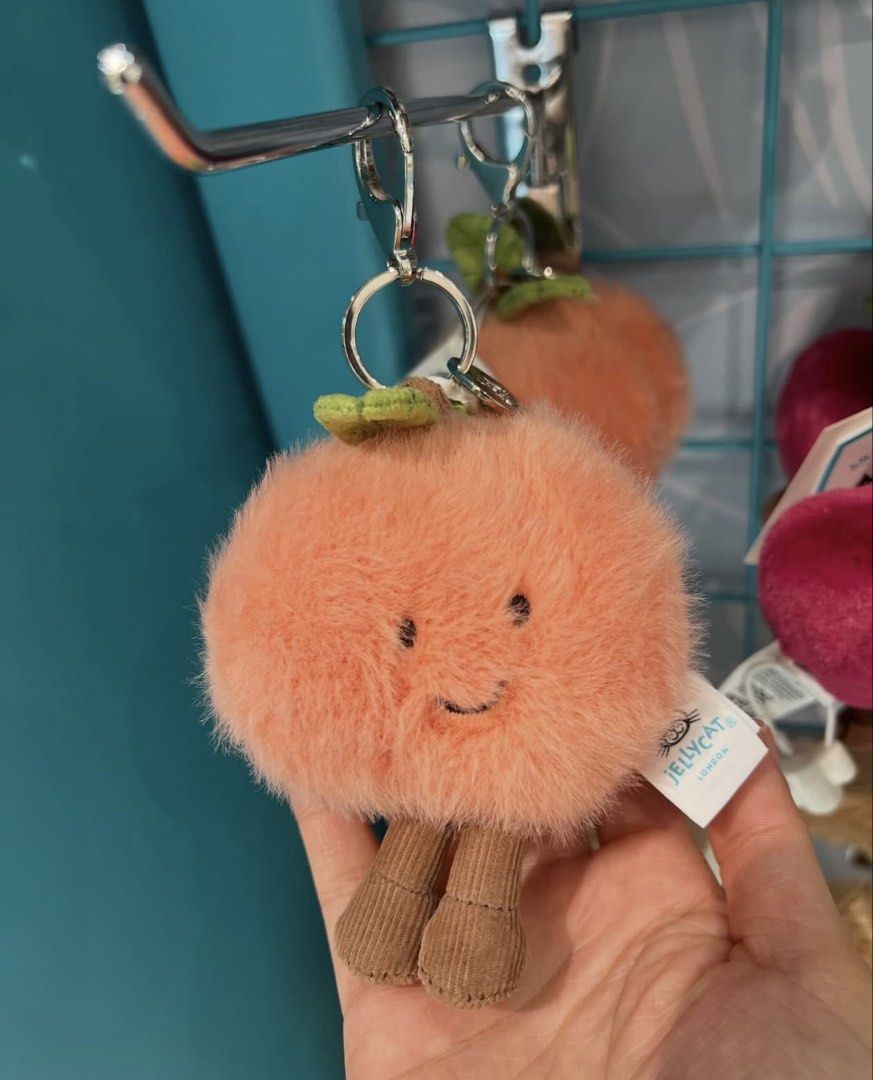 Jellycat Peach Charm Keychain (Category: Charms) located in Quezon City. Submitted by buhbyestuff (Listing ID 1434858800, Image 1). Description: .