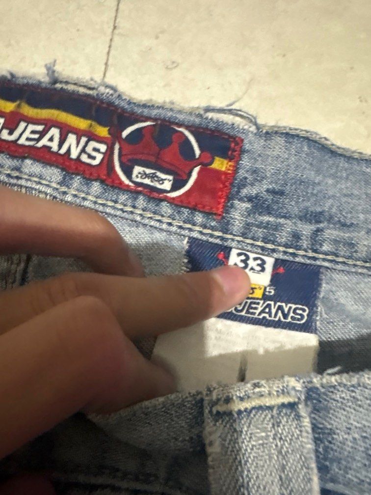 JNCO (Category: Jeans) located in Angeles City. Submitted by vinqvrr (Listing ID 1434854200, Image 3). Description: JNCO Jeans Dimes: Size: 33 Length: 21 Thigh: 15 Leg Opening: 14.