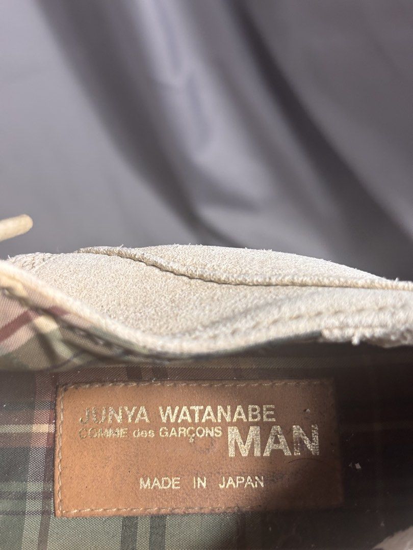 Junya Watanabe Comme des Garcons Man Suede Shoes (Category: Casual Shoes) located in Manila. Submitted by earlylifecrisis3 (Listing ID 1434894350, Image 2). Description: Condition 9/10 Size Small Measure it by inch Insole: 11 Outsole: 12 Heels: 1 •Refund / Returns not allowed allowed •Please do check the dimensions size on labels sometimes are not accurate on the sizing •Ask me before purchasing.