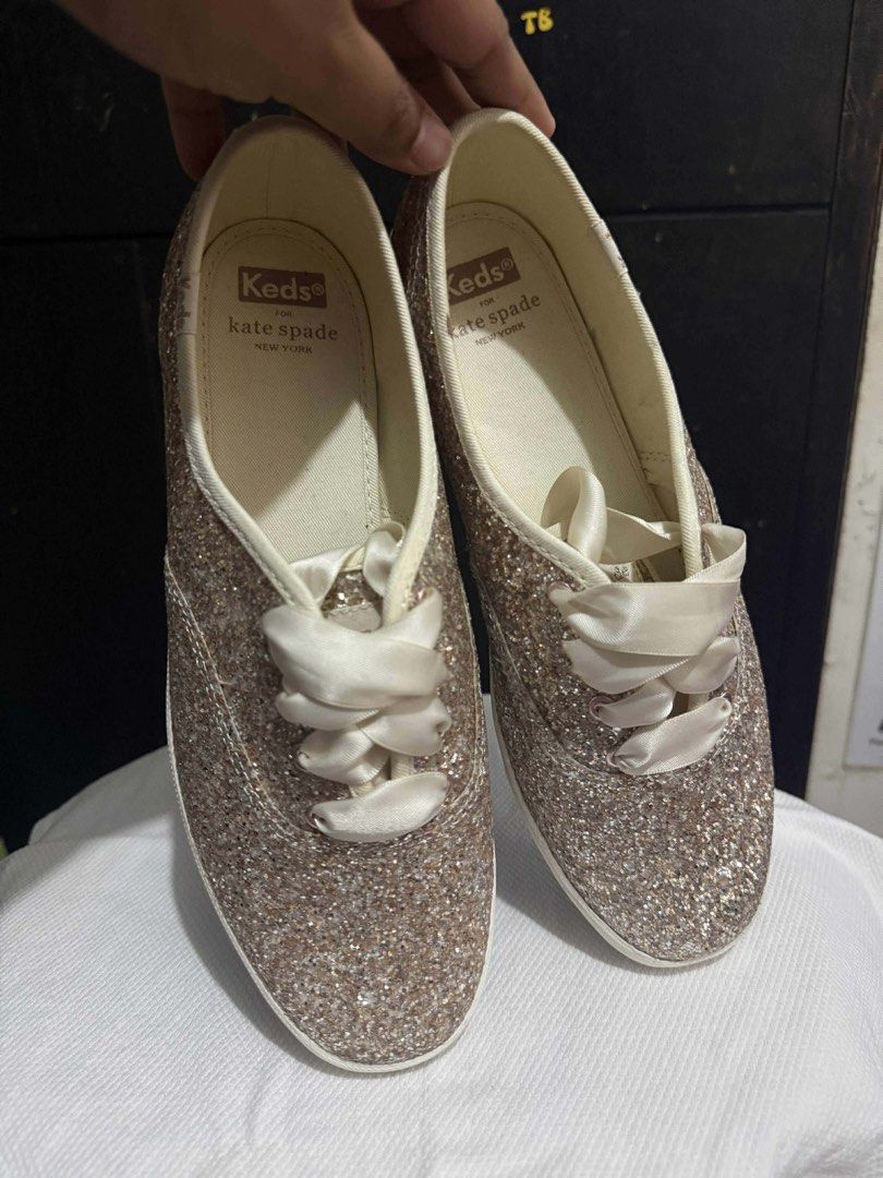 Keds x Kate Spade Champion KS Glitter Multi (Category: Sneakers) located in Makati City. Submitted by sun.toes (Listing ID 1434897145, Image 1). Description: - Keds x Kate Spade Champion KS Glitter Multi - US Size: 8.5 - EUR Size: 39.5 - UK Size: 6.