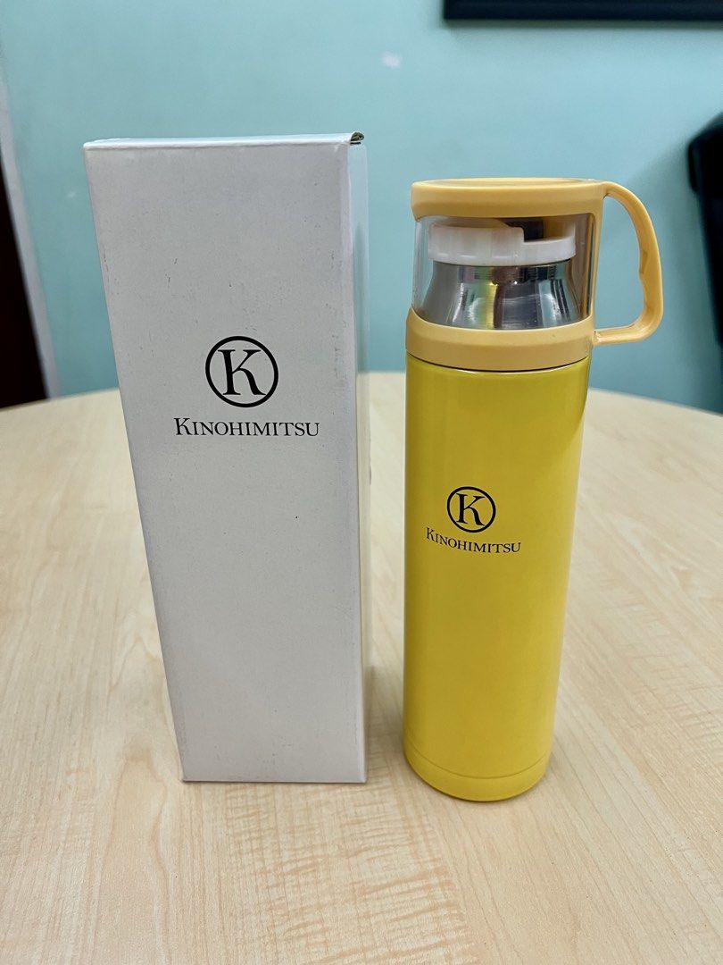 Kinohimitsu Yellow Thermos Flask with Handle