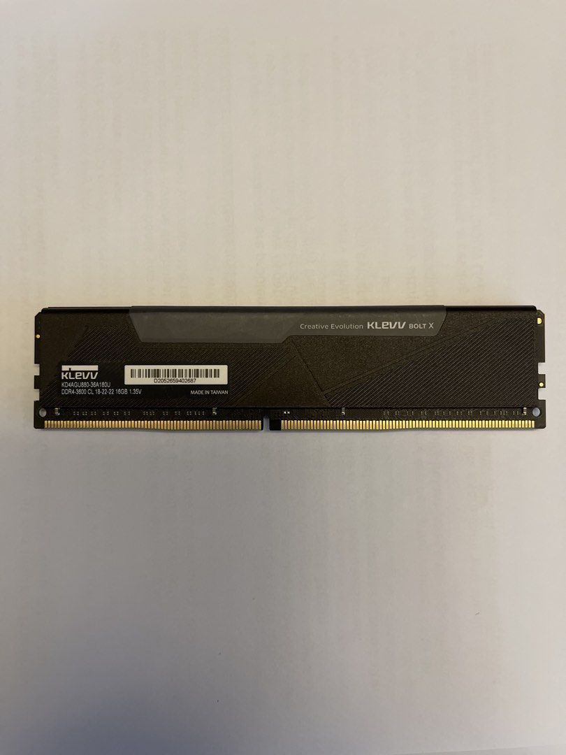 KLEVV Bolt X 16gb-3600mhz DDR4 RAM