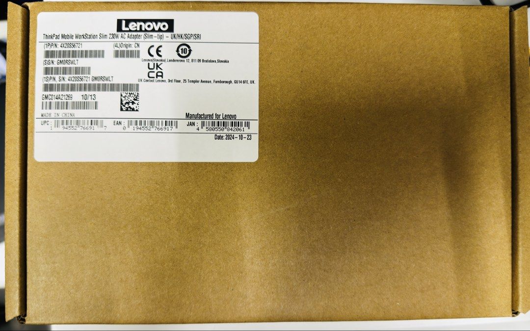 Lenovo ThinkPad Mobile Workstation Slim Adapter 230W