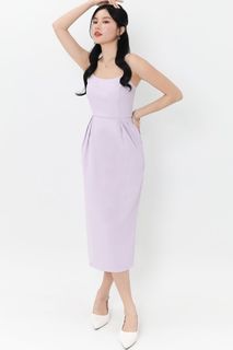 open lace back dress Bobo Dress Flared Dress  Pink