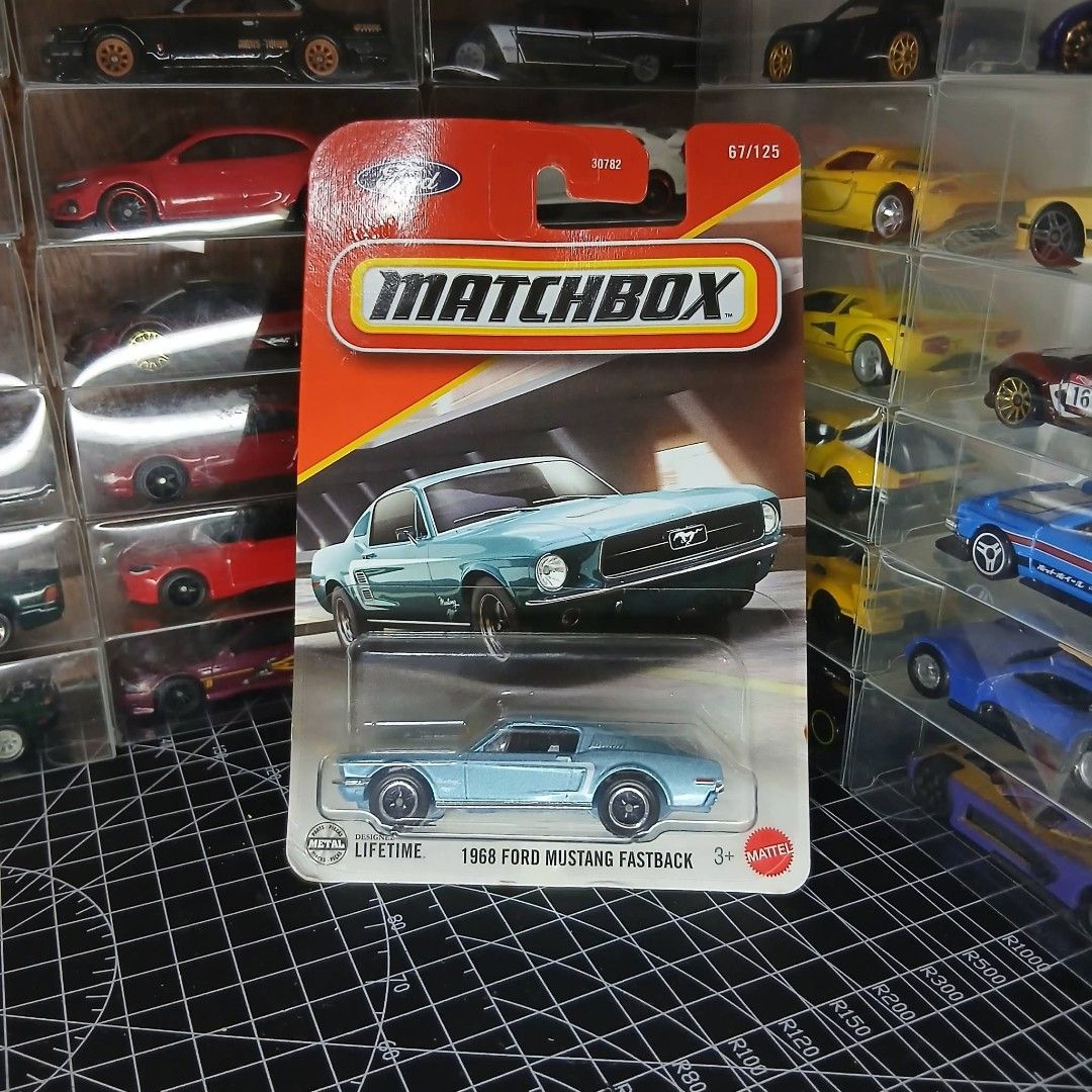 Matchbox 1968 Ford Mustang Fastback (Category: Vehicle & Diecast Models) located in Tanauan. Submitted by jeuskingz (Listing ID 1434990223, Image 1). Description: ‼️ Assorted Matchbox‼️ 💵 ₱150 ‼️ Declared all Non-mint Condition ❌️ Bawal sa Maselan 🛒 How to Mine: • Comment “Mine” or “M” on the item you want ⚠️Mine Now, Pay Now⚠️ 📍 Also can do Meetups on nearby Area 📦 Shipping J&T,Lalamove,LBC.