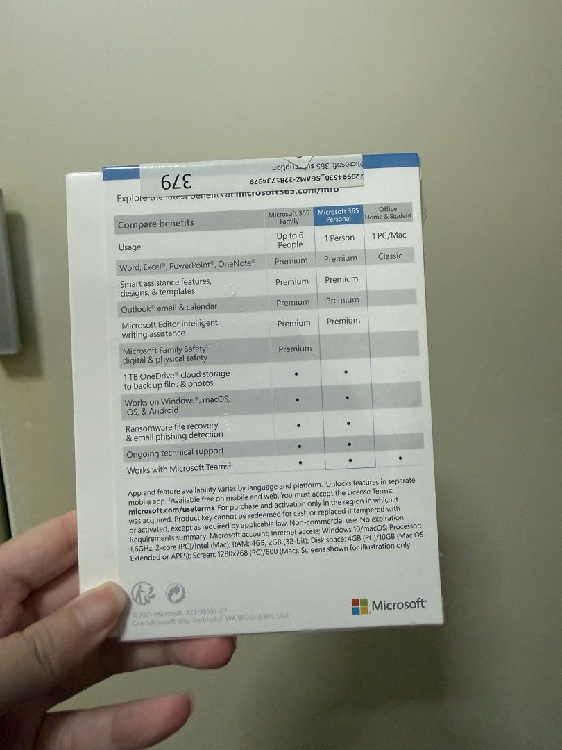 Microsoft 365 Personal - 12-Month Subscription439677129736202241