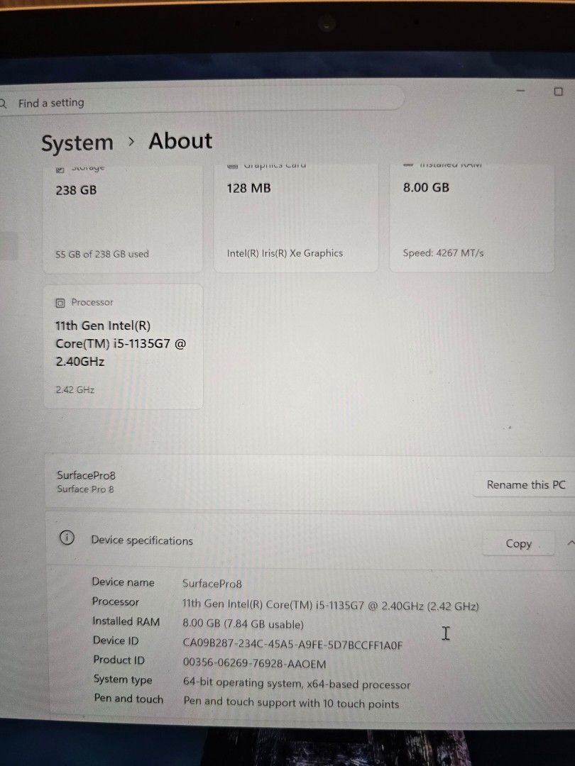 Microsoft Surface Pro 8439768587405240325