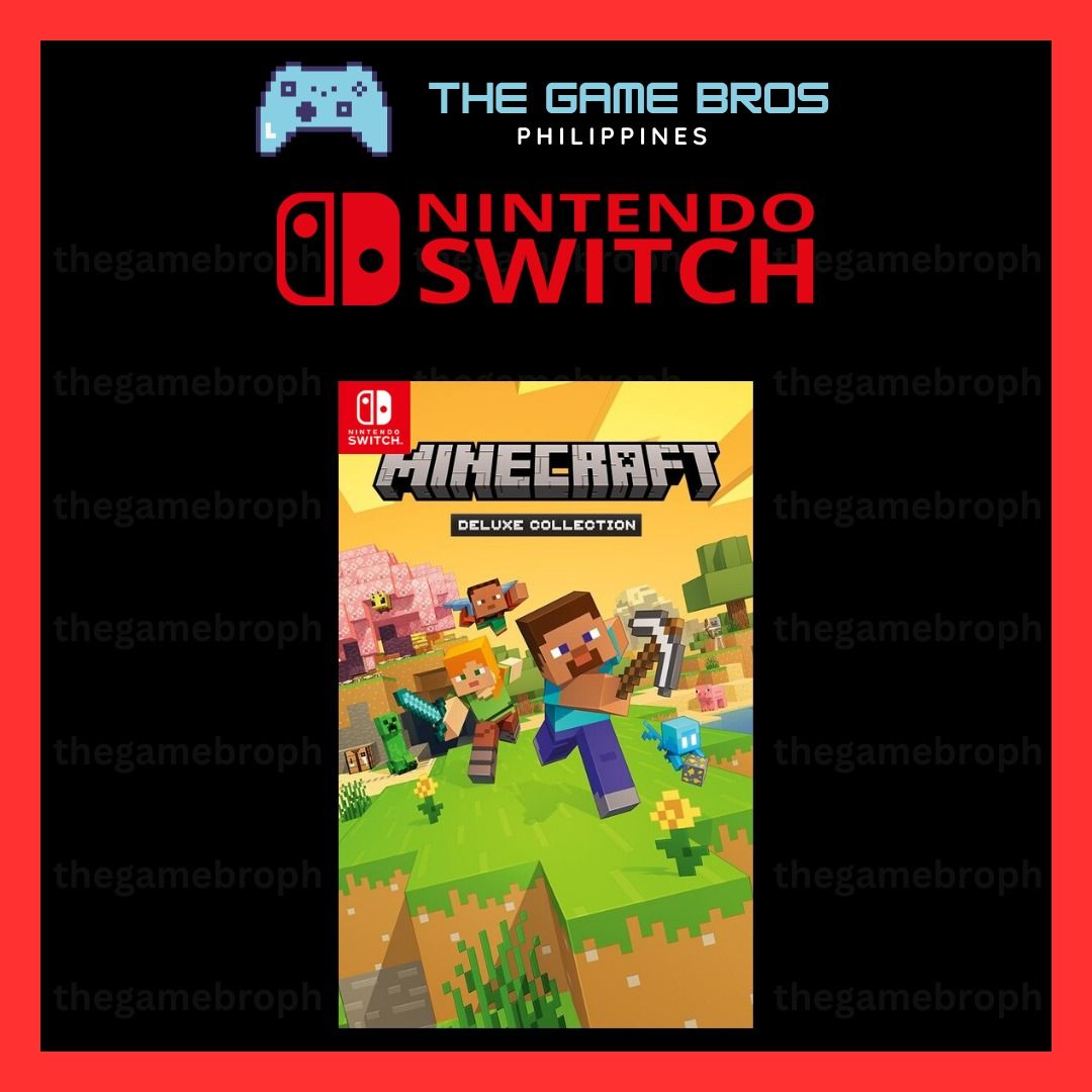 Minecraft Deluxe Collection (Nintendo Switch) Digital Download (Category: Nintendo) located in Manila. Submitted by thegamebroph (Listing ID 1434945300, Image 1). Description: 🔥 FEATURES 🔥 ✅ 100% SAFE and LEGAL games bought from Nintendo eShop ✅ ✅ 100% STABLE and RELIABLE !!! ✅ ✅ Not require to MODIFY your console ✅ ✅ Warranty provided✅ ✅ Instant Delivery*✅ ✅ Simple & Details Installation Guide Provided✅ ✅ 99% of all games available on Nintendo