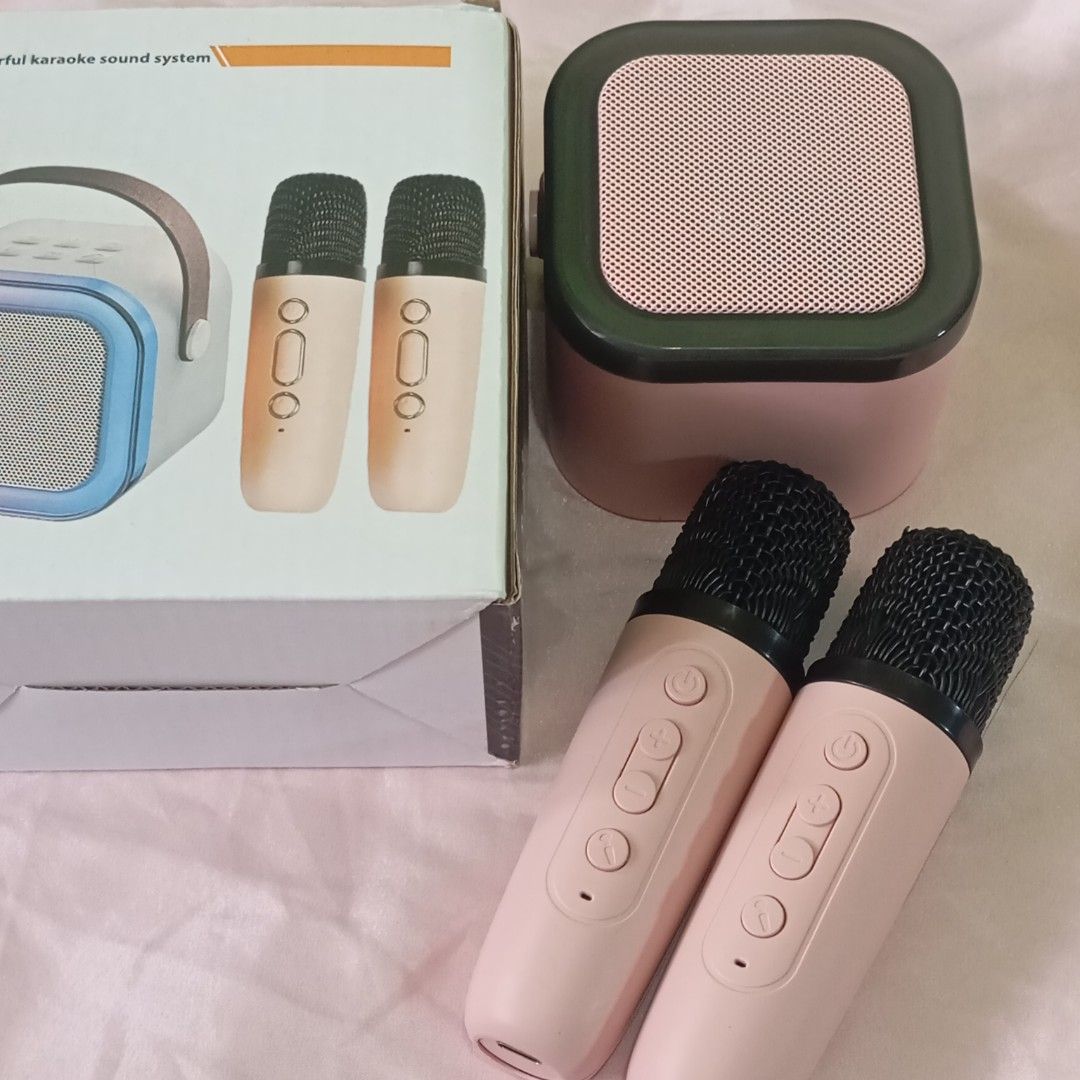 MINI PORTABLE KARAOKE WITH 2 MIC (Category: Soundbars, Speakers & Amplifiers) located in Paranaque City. Submitted by powerzone0517 (Listing ID 1434842118, Image 3). Description: .