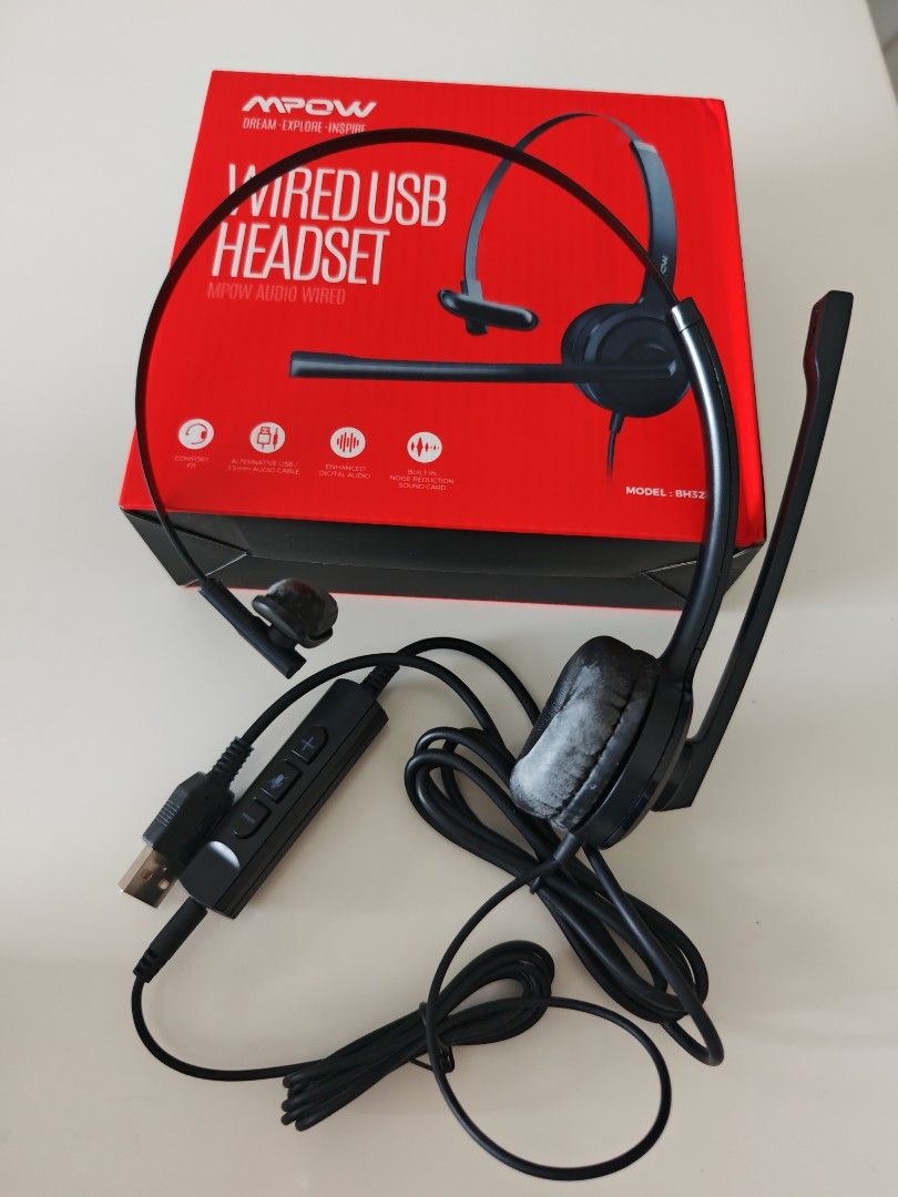 Mpow Wired USB Headset