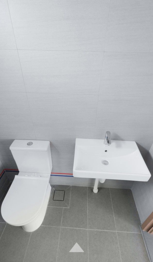 New Bathroom Sink and Toilet Set