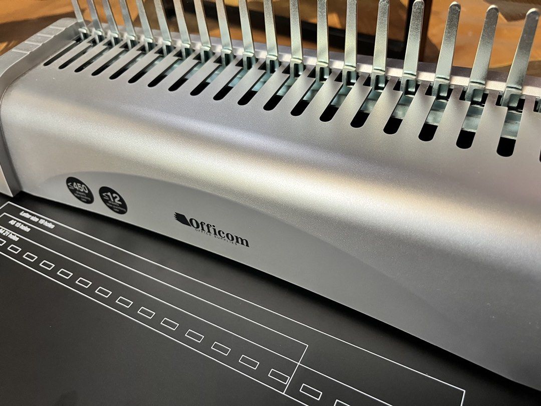 Officom Comb Binding Machine STB12A (Category: Office & Business Technology) located in Magsingal. Submitted by mjviloria (Listing ID 1434834905, Image 2). Description: Brand new pa po. Ilang beses lang nagamit. RFS: Lumipat sa spiral binding machine.