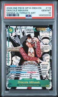 PSA10/BGS10 flagship mihawk one piece, Hobbies & Toys, Toys