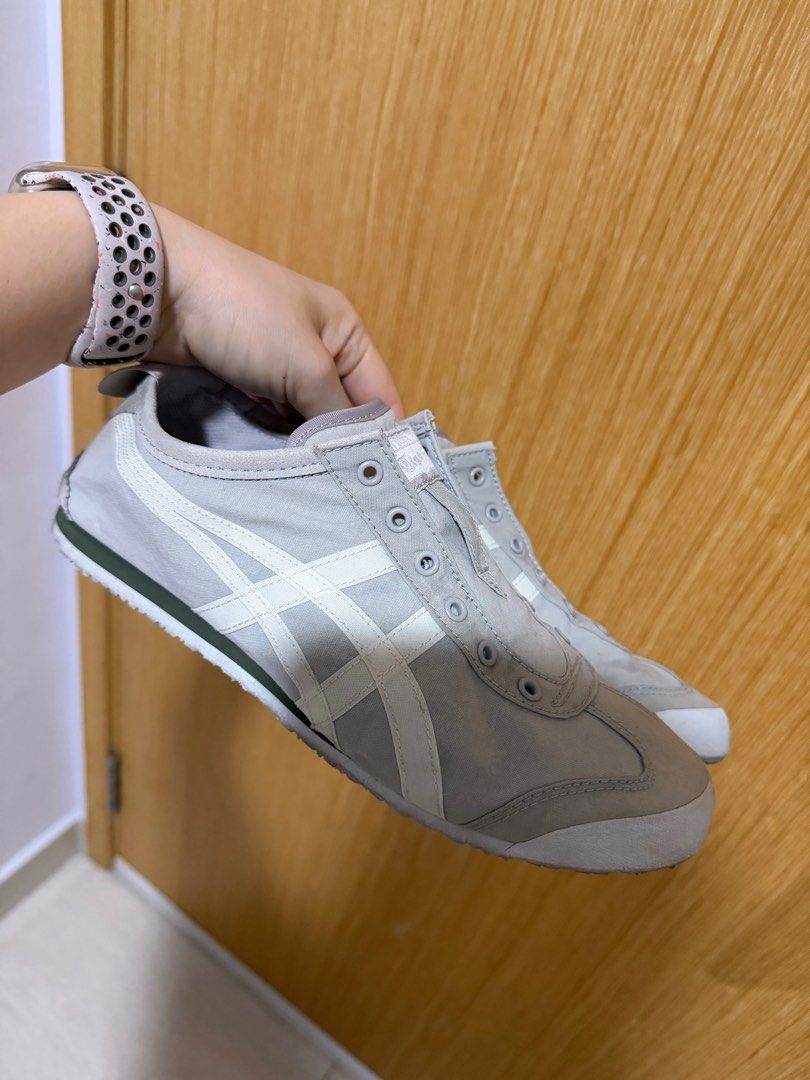 Onitsuka Tiger Mexico 66 Sneakers - Grey (Category: Sneakers) located in Singapore. Submitted by wawawet123 (Listing ID 1434978830, Image 2). Description: Size refers to to the last picture. Super new and clean, only wore few times. I like it so much but it is half size bigger than my usual size. I bought it on Jan2026. I would happy to exchange if you have the same shoes but it is 24cm(Eu 38)☺️ you get what you see..