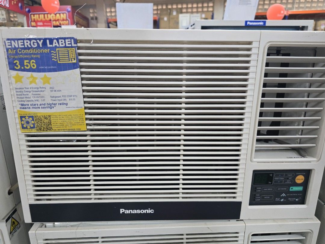 Panasonic CW-X1020VPH Air Conditioner (Category: Air Conditioning and Heating) located in Makati City. Submitted by neltamayo (Listing ID 1434966766, Image 1). Description: - Panasonic air conditioner - Model: CW-X1020VPH - Energy Rating: 3.56 - Color: White exterior with black control panel.