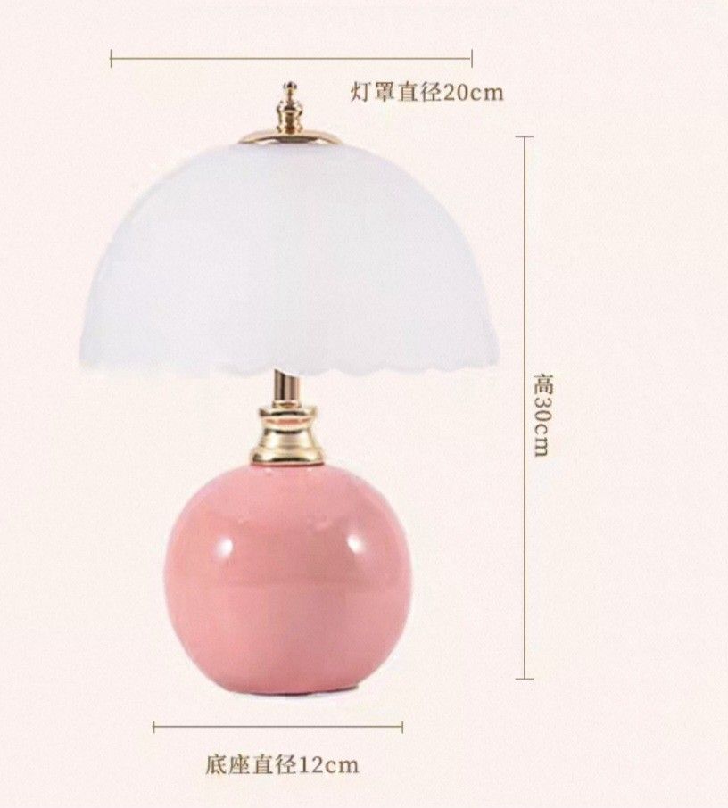 Pink Ceramic Table Lamp - New439700841510348801