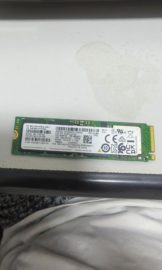 pm981a nvme samsung 512gb