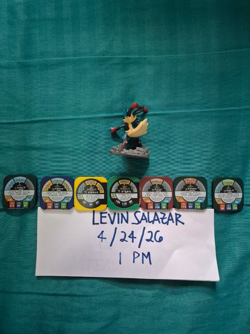 POKEMON TCG MEGA LUCARIO FIGURE SETS (Category: Figurines & Statues) located in Guiguinto. Submitted by Levinthings (Listing ID 1434871584, Image 2). Description: For SALE: Pokemon TCG Mega Lucario figure set: - Set A - Set B > Price: 1400 Each > Condition: Like New > Location: Guiguinto, Bulacan > Payment: Gcash/Maya/Bank transfer > Deliver: JnT/Lalamove, etc. (shouldered by buyer) * Cross-posted in other platform.